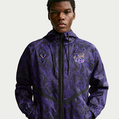 Nike FC Barcelona ベンチコート ダークパープル 紫 バルセロナ NIKE公式】FCバルセロナ アウェイ メンズ コービー Dri-FIT サッカー